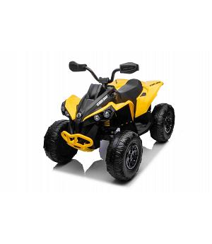 Quad eléctrico Can-am Renegade 12V para niños de 2 a 7 años, 2 motores, ruedas eva, amarillo  INDA276-BNQUADCAN-AMY